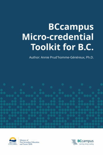 Support for BCcampus Microcredential Toolkit